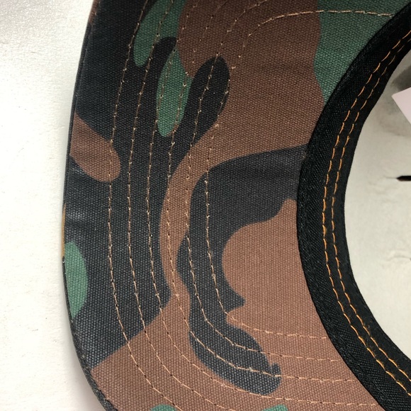 Timberland Camo Hat Cap Cotton Canvas NWT SnapBack Adjustment w Logo Camouflage - Picture 7 of 8